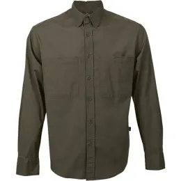 Mens Heritage Stretch Long Sleeve Shirt Fatigue